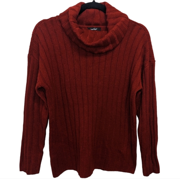 Lord & Taylor Petite Red Cowl Neck Sweater 🔥 - Picture 1 of 9